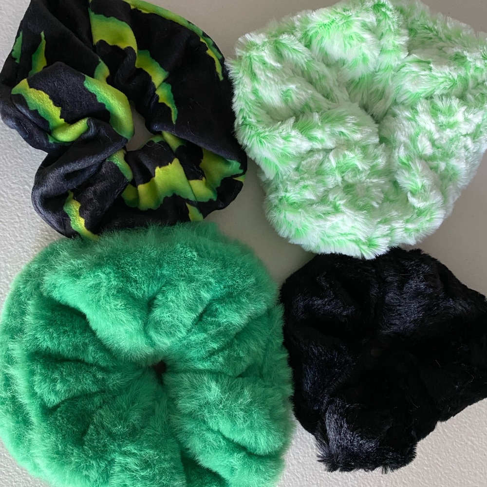 Minky scrunchies